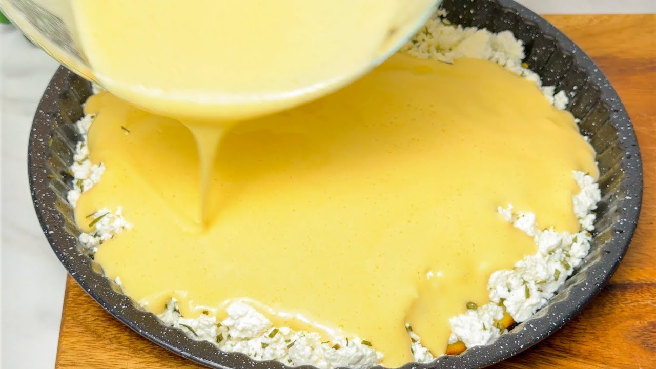 Быстрый Пирог с творогом, который ТАЕТ во рту! За 5 минут работы! Быстро, Просто и очень Вкусно!