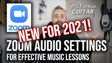 Zoom Audio Settings on Any Device for Music Lessons - LATEST FOR 2021!