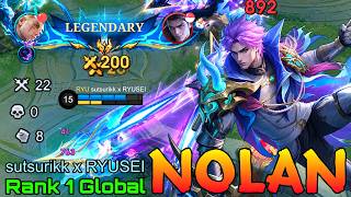 Download lagu Show No Mercy! Nolan Perfect Gameplay - Top 1 Global Nolan by sutsurikk x RYUSEI - Mobile Legends