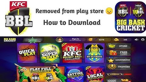 How to Download Big bash cricket game after removed from play store