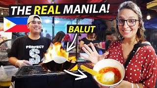 FILIPINO STREET FOOD in MANILA (First Time Trying BALUT) | Ugbo Street Tondo by Eric and Sarah 102,272 views 2 months ago 18 minutes