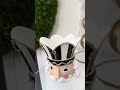 Raz 4.5" Black and White Nutcracker Christmas Pillar Candle Holder 4612293