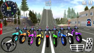 Motocross Dirt Bike Stunts | Natural Impossible Bikes Racing | #100k | Android Gameplay screenshot 2