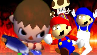 SM64 bloopers: Can the Villager come out to play?