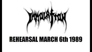 Immolation (US) Rehearsal. March 6th 1989 (2026 Re-Rip. Ferocious early Death Metal rarity !)