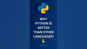 why Python is better than other languages 🐍 #shorts #python #pythonprogramming