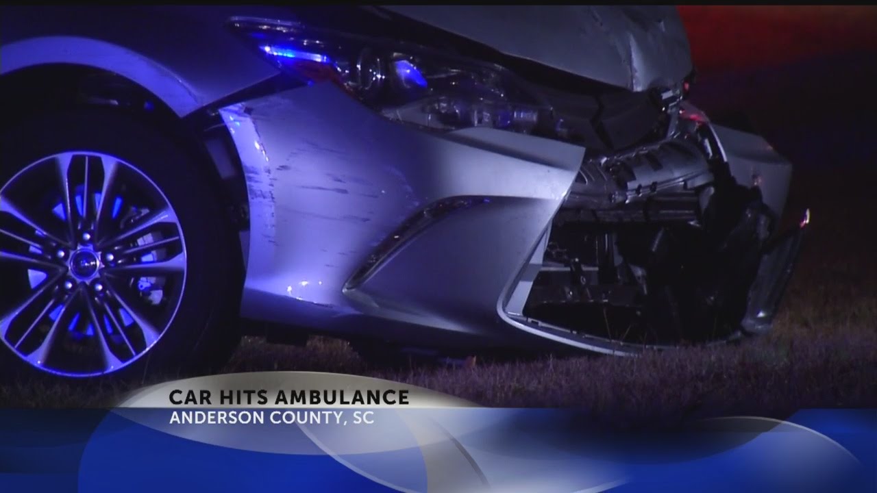 Car hits ambulance YouTube
