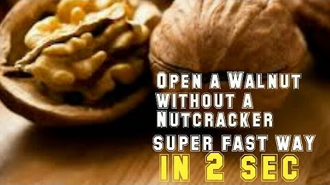 DIY How to Open a walnut without a Nutcracker super fast way just in 2 sec/ for Recycling