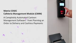 Cashless Cafeteria Management Solution | Matrix Comsec