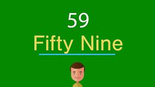 Como dizer 59 em inglês