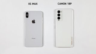 iPhone XS Max Vs Tecno Camon 18P Speed Test & Camera Comparison Resimi