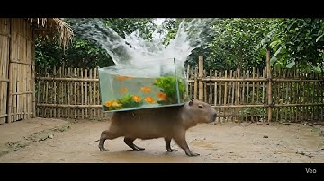 Capy mua cá lóc giúp bà và cái kết #capybara