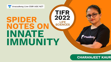 Spider Notes on Innate immunity | TIFR 2022 | Life Science| Dr Charanjeet Kaur | Unacademy Live CSIR