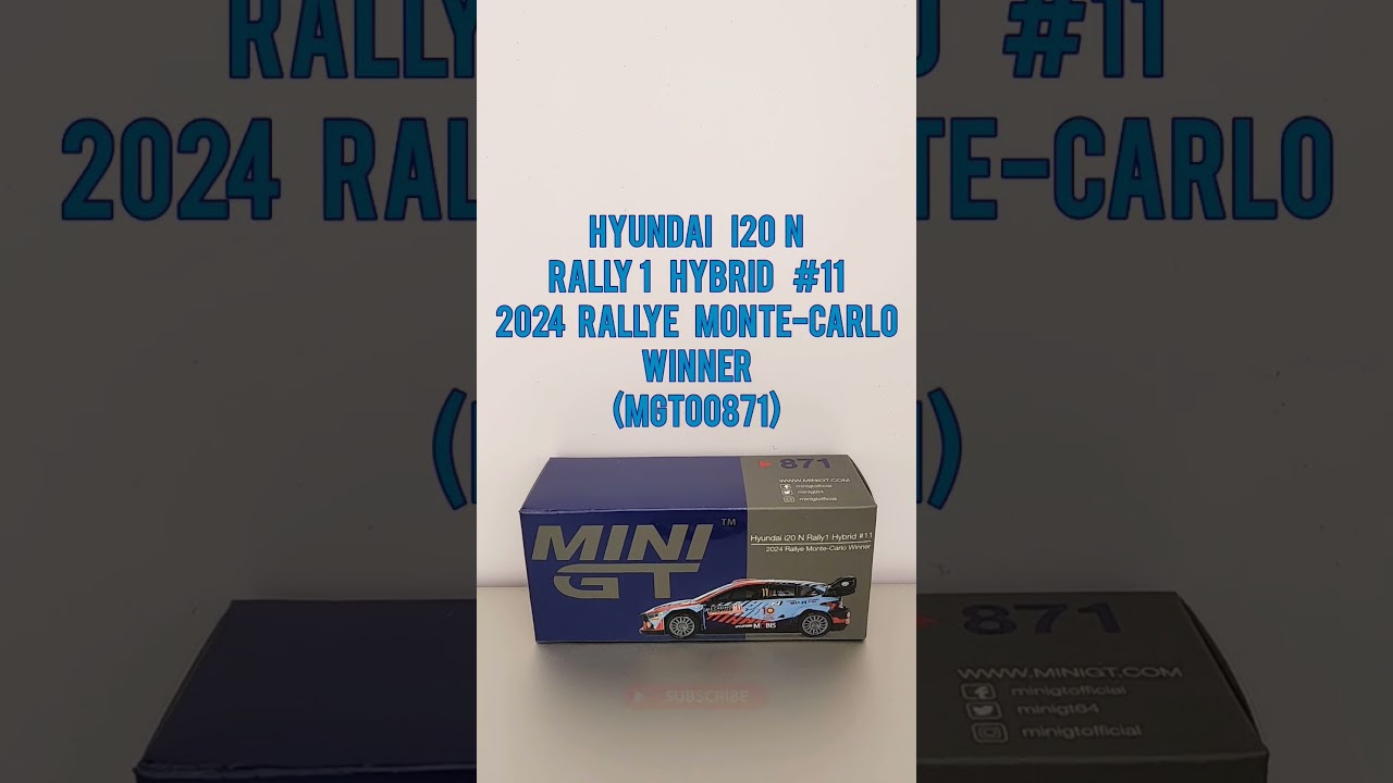 Hyundai i20 N Rally1 Hybrid #11 2024 Rallye Monte-Carlo Winner (MGT00871) 