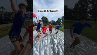 Slip N Slide Soccer!⚽️😂