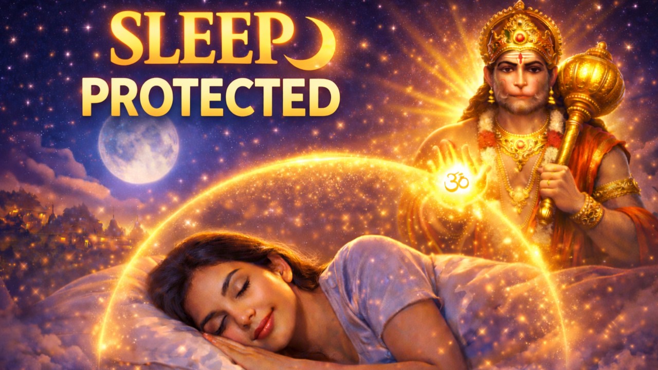 Hanuman Chalisa for Healing & Inner Peace 🌙 Peaceful Sleep | उपचार और नींद के लिए हनुमान चालीसा