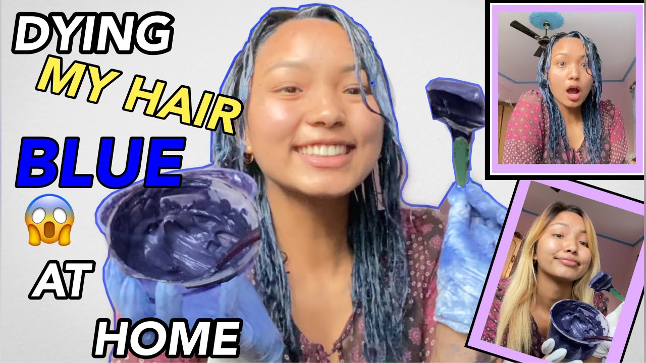 1. How to Dye Your Hair Blue Silver at Home - wide 7