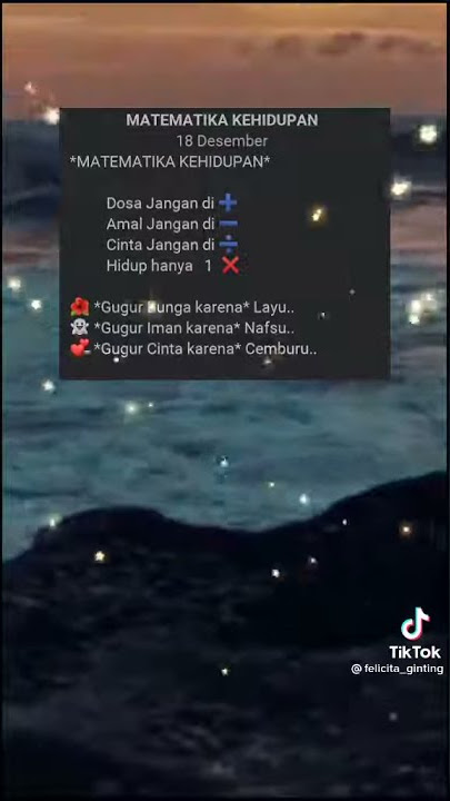 story wa MATEMATIKA KEHIDUPAN || yuenk CHANNEL