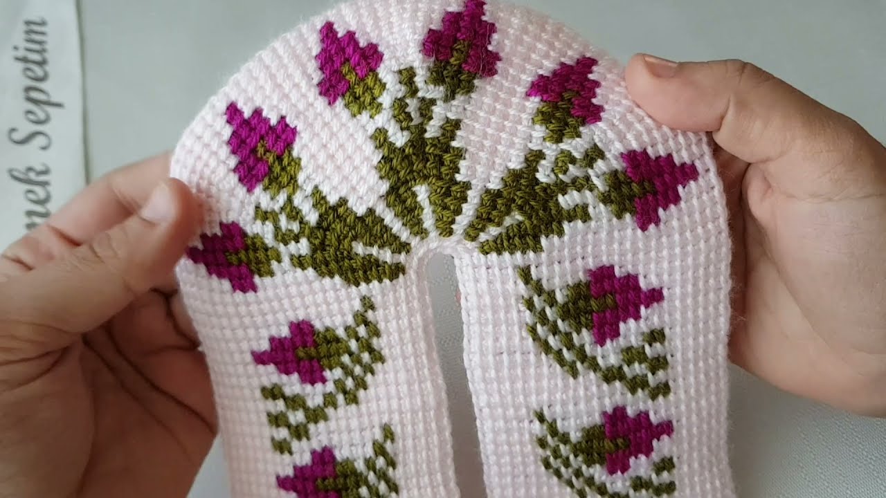 TUNUS İŞİ PATİK YAPILIŞI / TUNUS İŞİ PATİK MODELLERİ / #tunusişipatik #easyknitting #crochet