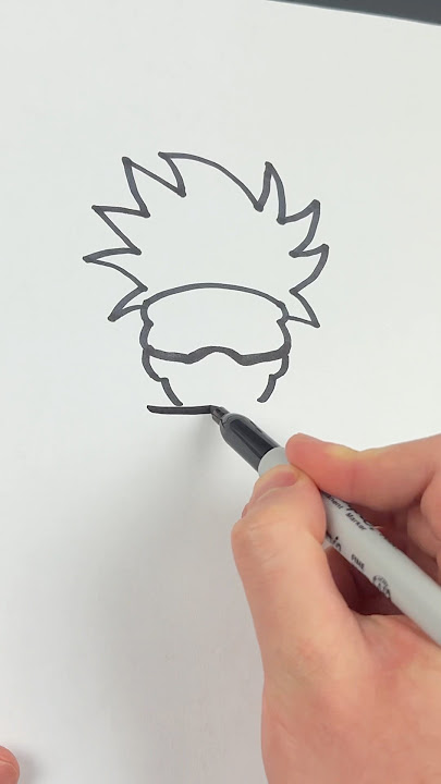 {ASMR} How to draw Satoru Gojo (EASY)