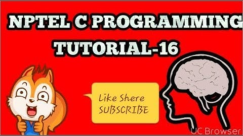 NPTEL TUTORIAL-16)A matrix problem using nested for loops
