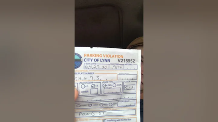 Lynn MA Parking Violation for NON INSPECTION STICKER during State MA Extension due to COVID PART 1