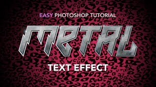 Easy Photoshop Tutorial: Metal Text Effect