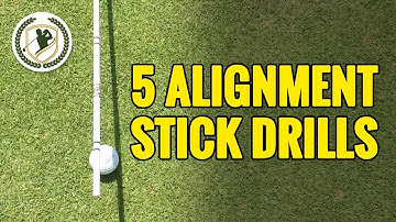 5 SIMPLE GOLF DRILLS WITH ALIGNMENT STICKS TO IMPROVE YOUR ACCURACY!