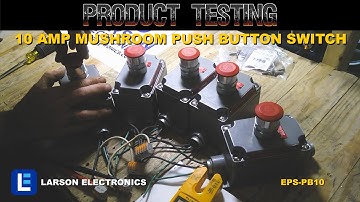 Explosion Proof 10 Amp Mushroom Push Button Switch - Class I and II, Division 1 and 2