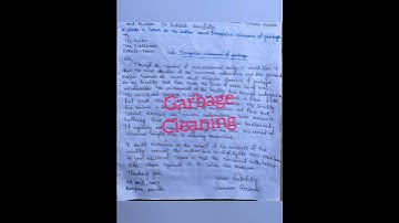 EDITOR LETTER WRITING IRREGULAR CLEARANCE OF GARBAGE IN YOUR AREA #writing #EDIT