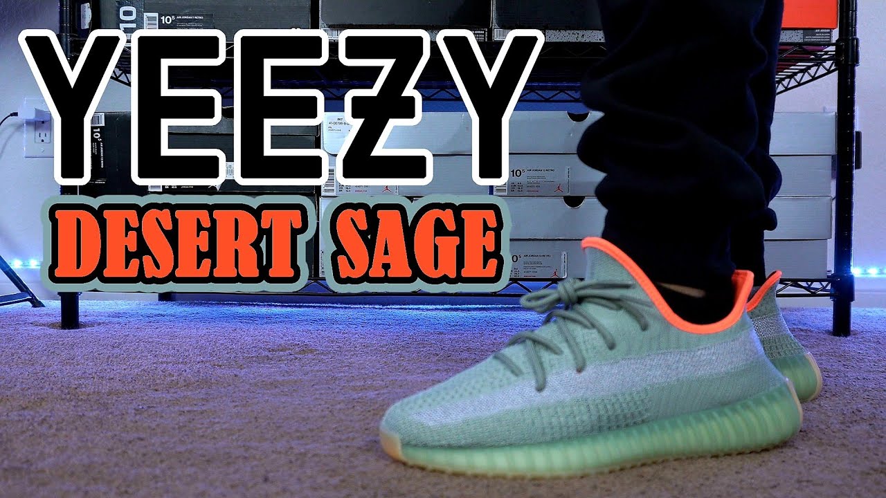 Adidas YEEZY 350 V2 DESERT SAGE Unboxing & Review + On Feet - YouTube
