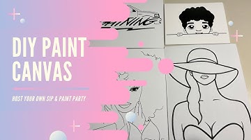 DIY HTV PAINT CANVAS