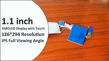 Smart Band SPI AMOLED Screen 1.1inch 126* 294 Bracelet Color OLED Display IPS CapacitiveTouchscreen