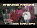 INFORMACIÓN IMPORTANTE PARA  EXTRANJEROS QUE QUIERAN TRABAJAR CÓMO CAMIONERO EN USA- VISA SOLUTIONS