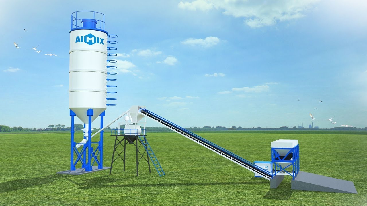 Монтаж бетонного завода - Aimix Group
