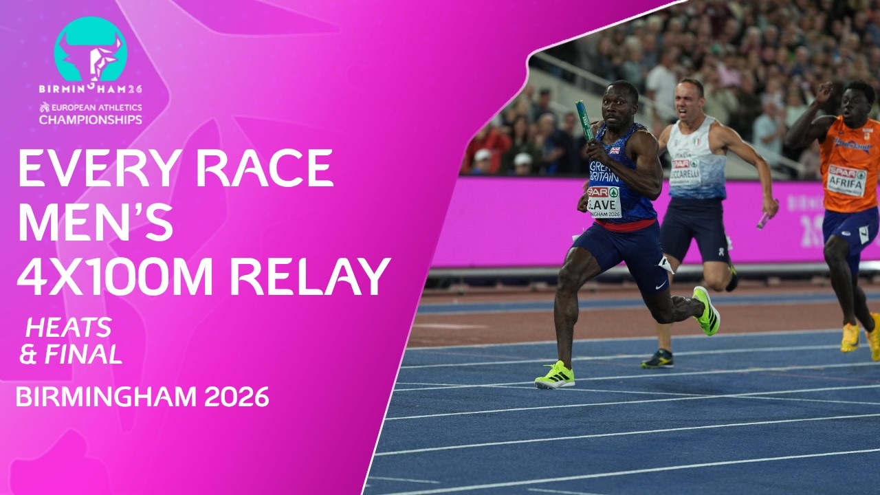 EVERY Race Men's 4x100m Relay European Athletics Championships 2026 | Heats & Final