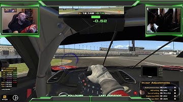 iRacing + motion sim + eye tracker test...