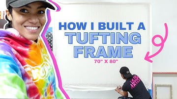 Building a BIG Rug Tufting Frame!  | Sam Made That
