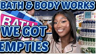 HUMONGOUS BATH AND BODY WORKS EMPTIES🚮| PROJECT USE IT UP ITEMS