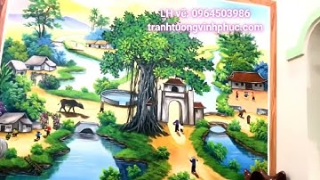 VẼ TRANH ĐỒNG QUÊ TẠI THÁI NGUYÊN 0964 503 986