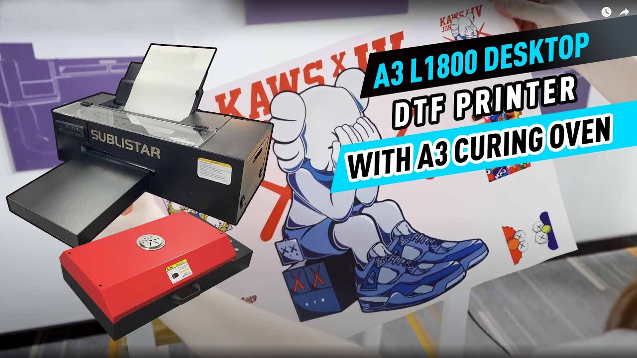 Dtf Transfer Printer A3 L1800, T-shirt Printing Machine