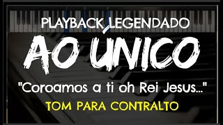 Video thumbnail of "🎤 Ao Único (PLAYBACK LEGENDADO no Piano – TOM CONTRALTO "Ab") Aline Barros, by Niel Nascimento"