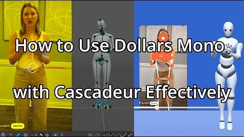 How to use Dollars Mono with Cascadeur - Step-by-Step (25% Off Dollars Mocap - Link in Description)