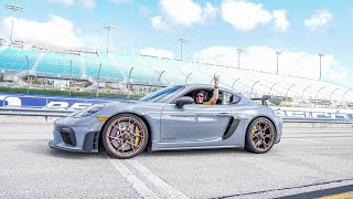 2024 Porsche Cayman GT4RS Homestead Miami Speedway Best Sounding Porsche? #xtremexperience
