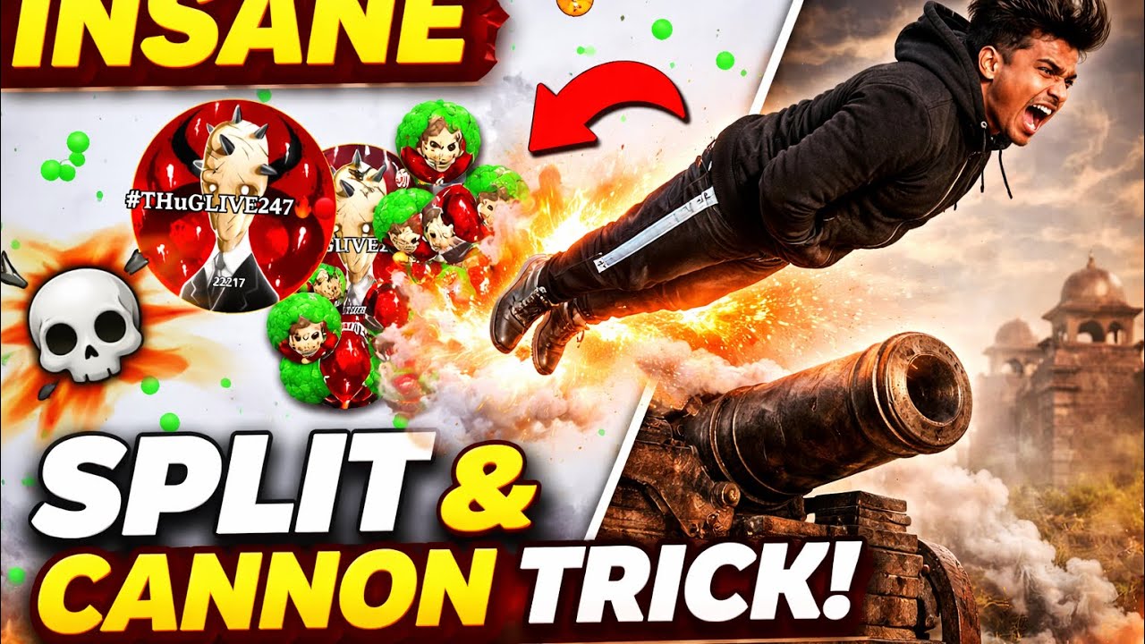 Insane Split & Cannon Trick 😱🔥