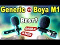 Boya By-M1 vs Generic E_57000455 🔥🔥 Best Mic For Youtuber under 200? Lapel Mic with Sound Test