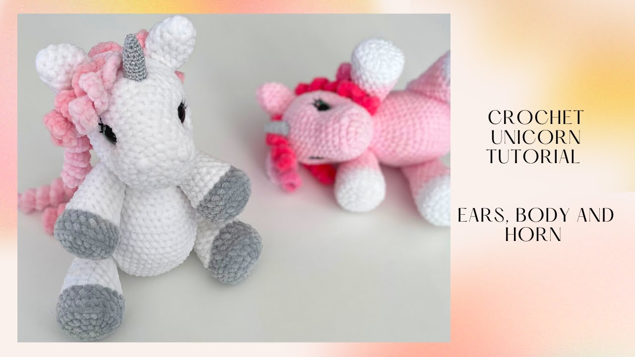 How to crochet a unicorn using only basic stitches youtube