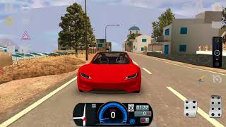 Making A Top Speed With Tesla Roadster (Electric Supercar) - Driving School Sim 2020 screenshot 3
