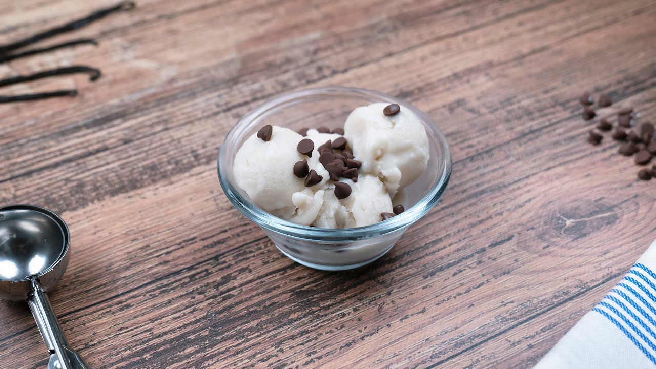 Glace vanille vegan maison, sans sorbetière