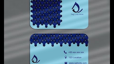 Modern Business card design in CorelDraw